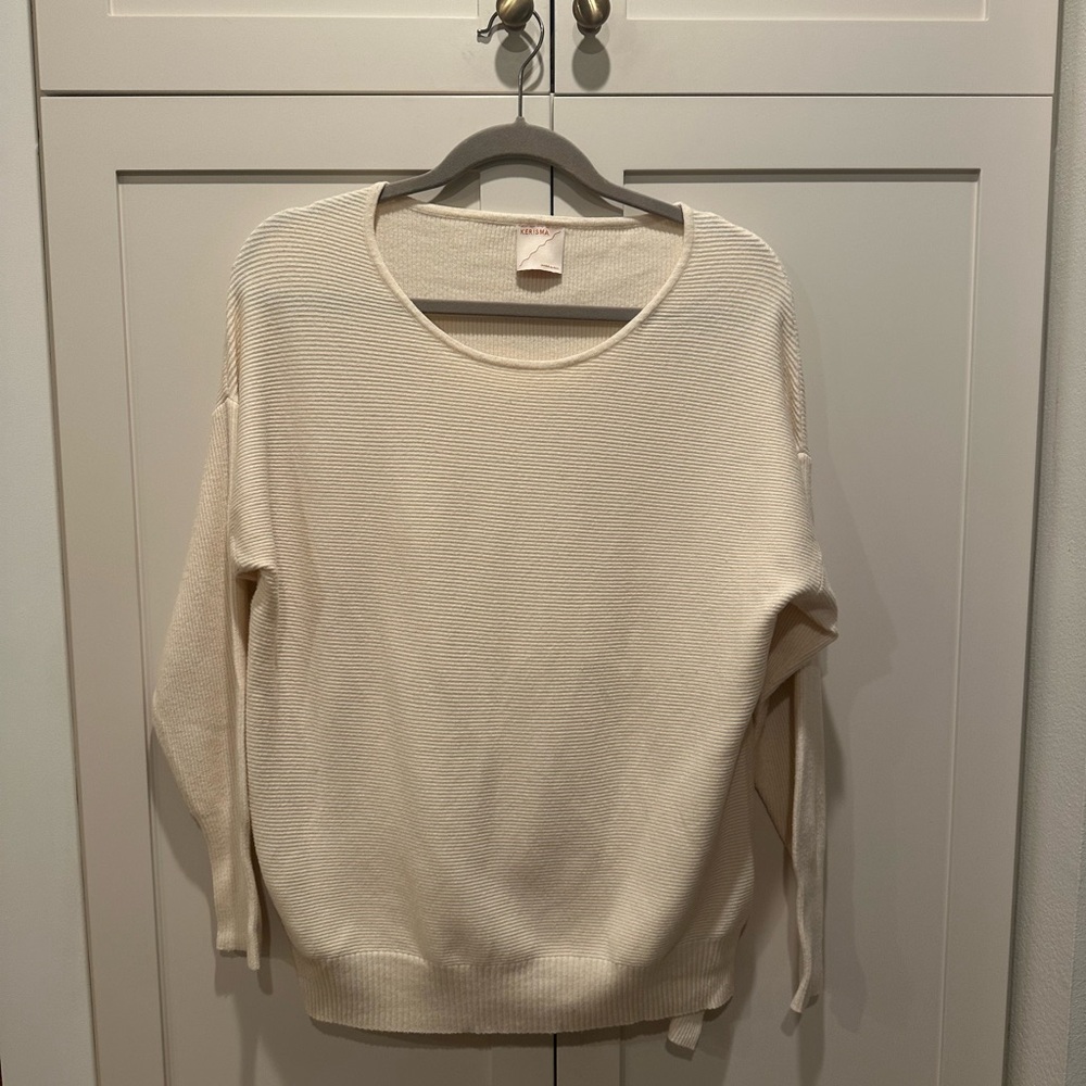 Kerisma Cream Crew Neck Sweater